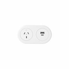 CM Echo In Desk GPO with USB Fast Charging Module
Echo series delivers the latest charging technology to empower engaging and connected spaces within the commercial workplace, integrating into personal workstations, soft-seating and collaborative spaces. This module is combination of USB A/C Charging and standard Power. The module has a shallow depth of 46mm, with easy top-side installation without fastening from the bottom.
Features
Minimalistic surface design blends into any surface.
Surface installation suited to soft seating and custom joinery.
Available to be configured with softwiring connector or standard 3-pin plug
1000mm TAG lead with L3F splitter or 1500mm lead with 3-pin plug
Standard colours black and white.
GPOs are shuttered.
Lead Time: 15 to 20 business days