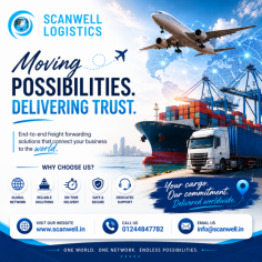 Searching for a trusted Freight Forwarding Company in Ahmedabad? We offer end-to-end freight forwarding and logistics services for importers, exporters, manufacturers, and traders. Our expertise includes air freight, sea freight, customs clearance, cargo consolidation, warehousing, transportation, and door-to-door delivery solutions. With a strong global network and experienced logistics professionals, we ensure timely, secure, and cost-effective shipment handling. Whether you need domestic cargo transportation or international freight services, we provide customized logistics solutions to streamline your supply chain and ensure smooth delivery of your goods.