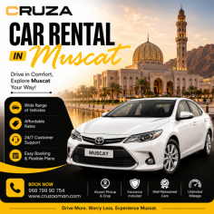 Enjoy a convenient travel experience with professional Car Rental in Muscat offering a wide range of well-maintained vehicles for business trips, family holidays, airport transfers, and leisure travel. Choose from economy cars, sedans, SUVs, luxury vehicles, and 4x4s with flexible daily, weekly, and monthly rental options to suit your budget and itinerary. With competitive rates, simple booking, and dependable customer support, you can explore Muscat and the rest of Oman with confidence. Choose a trusted car rental service in Muscat for safe, comfortable, and hassle-free transportation.