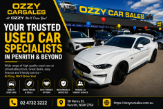 Find your next vehicle with confidence at Ozzy Car Sales. We offer a wide range of quality used cars, competitive prices, flexible finance options and friendly customer service to help you drive away happy. Visit us at 38 Henry St, Penrith, NSW 2750 or call 02 4732 3222 to find the perfect used car today.
