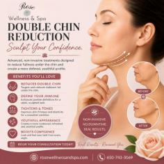 Enhance your profile and boost your confidence with double chin reduction treatments. This non-invasive procedure targets stubborn fat beneath the chin, helping to define the jawline and create a slimmer, more youthful appearance. Double chin reduction can improve facial contours, tighten the skin, and deliver natural-looking results without surgery or lengthy recovery times. Rose Wellness & Spa offers customized solutions to help you achieve your aesthetic goals.