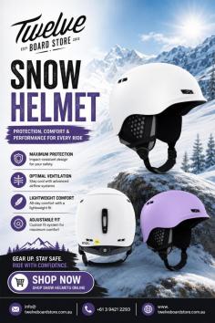 Shop premium snow helmets at Twelve Board Store. Our snow helmet collection is built for comfort, protection, and reliable performance on the slopes. Find quality helmets from leading brands and get ready for your next snow trip with gear trusted by riders across Australia, backed by expert advice and Australia-wide delivery.