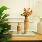Heritage Charm Wooden Flower Vase
Add warmth and timeless elegance to your home with this beautifully handcrafted Heritage Charm Wooden Flower Vase Set. Made from quality mango wood with a rich natural finish, these decorative vases showcase the beauty of traditional craftsmanship while complementing modern interiors.
Perfect for displaying dried flowers, pampas grass, or as standalone décor, this set includes two vases in different sizes to create an eye-catching arrangement on coffee tables, shelves, console tables, or dining areas.
Features:
Set of 2 handcrafted wooden flower vases
Premium mango wood with natural wood grain finish
Elegant rustic design suitable for modern and traditional homes
Ideal for living rooms, bedrooms, offices, and entryways
Great gift for housewarmings, weddings, birthdays, and festive occasions
Enhance your décor with a stylish, handcrafted accent that brings character and charm to any space.
https://www.youtube.com/watch?v=GGuUNF-ktxE