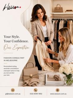 Find a more confident approach to personal style with Wesson Boutique. Our fashion consultant in Melbourne offers personalised styling, wardrobe consultations and expert fashion advice to help you choose clothing that suits your lifestyle, preferences and individual style. Contact Wesson Boutique today.