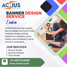 ACSIUS offers professional Banner Design Services India, creating eye-catching and high-converting banners for websites, social media, digital advertising, events, and print marketing. Our creative designers craft visually appealing, brand-focused banner designs that capture attention and communicate your message effectively. Whether for promotional campaigns, business branding, or online advertisements, we deliver custom banner designs that enhance engagement and drive better marketing results.