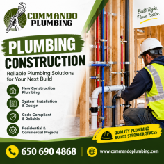 Ensure a dependable plumbing system with professional Plumbing Construction services for residential and commercial building projects. Experienced plumbing contractors provide complete system design, pipe installation, water supply lines, drainage systems, sewer connections, fixture installations, and code-compliant plumbing solutions tailored to your construction requirements. Using high-quality materials and industry-approved techniques, every project is completed with precision, efficiency, and long-term reliability. Choose trusted plumbing construction services for durable installations, expert craftsmanship, and a plumbing system built to perform for years to come.