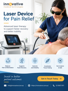 Explore how a laser device for pain relief can support modern pain management and rehabilitation. Laser therapy offers a non-invasive approach designed to help manage pain and inflammation while supporting mobility, recovery, and tissue healing. Suitable for professional clinical environments, advanced laser technology can be incorporated into treatment plans based on individual patient needs. Learn more about innovative laser solutions for pain management at Innovative Medical Technologies.