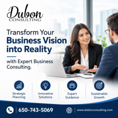 Accelerate your success with professional Business Consulting services designed to help businesses improve performance, overcome challenges, and achieve long-term growth. Experienced consultants provide expert guidance in business strategy, operational planning, process improvement, market expansion, organizational development, and performance optimization. Every solution is tailored to your unique goals, helping you make informed decisions, increase efficiency, and unlock new opportunities. Choose trusted business consulting services to strengthen your business, enhance profitability, and build a sustainable path to success.